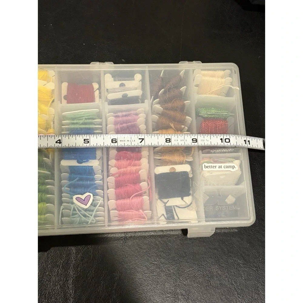 Embroidery Floss & Bracelet String Thread with Organizer Storage Box